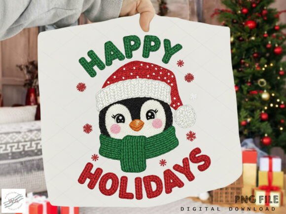 Download Happy Holidays Penguin PNG - Premium Resources
