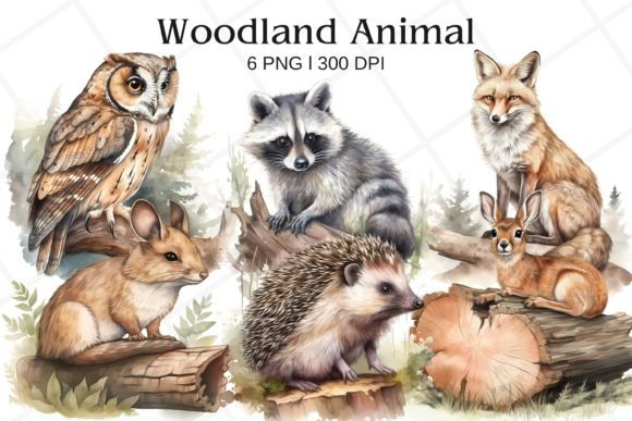 Download Little Woodland Animal Watercolor - Little Collection