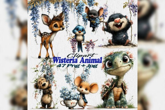 Download Whimsical Wisteria Animal Png Woodland - Animal png Collection