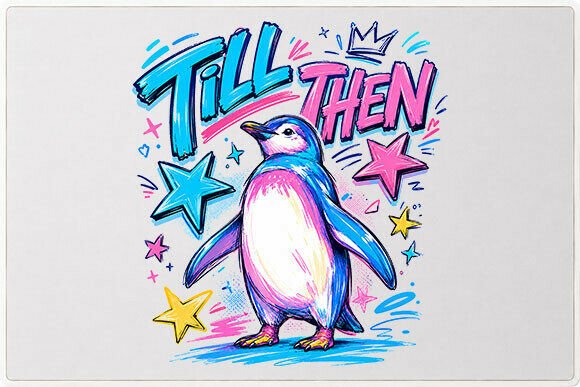 Download Colorful Penguin Graphic PNG - Premium Resources