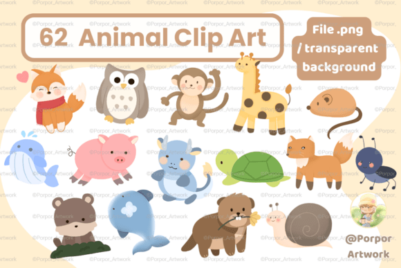 Download 62 Cute Animal PNG Clip Art Crafts - Animal png Collection