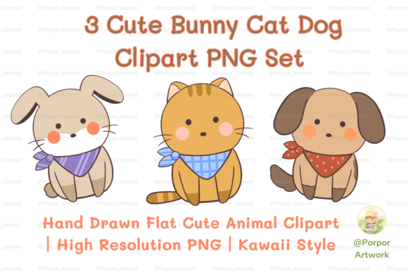 Download 3 Cute Animal PNG Clipart for Crafts - Animal png Collection