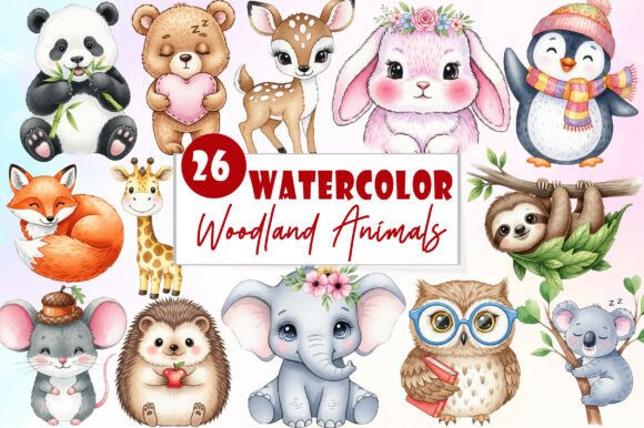 Download Cute Little Animal Clipart, Woodland PNG - Little Collection